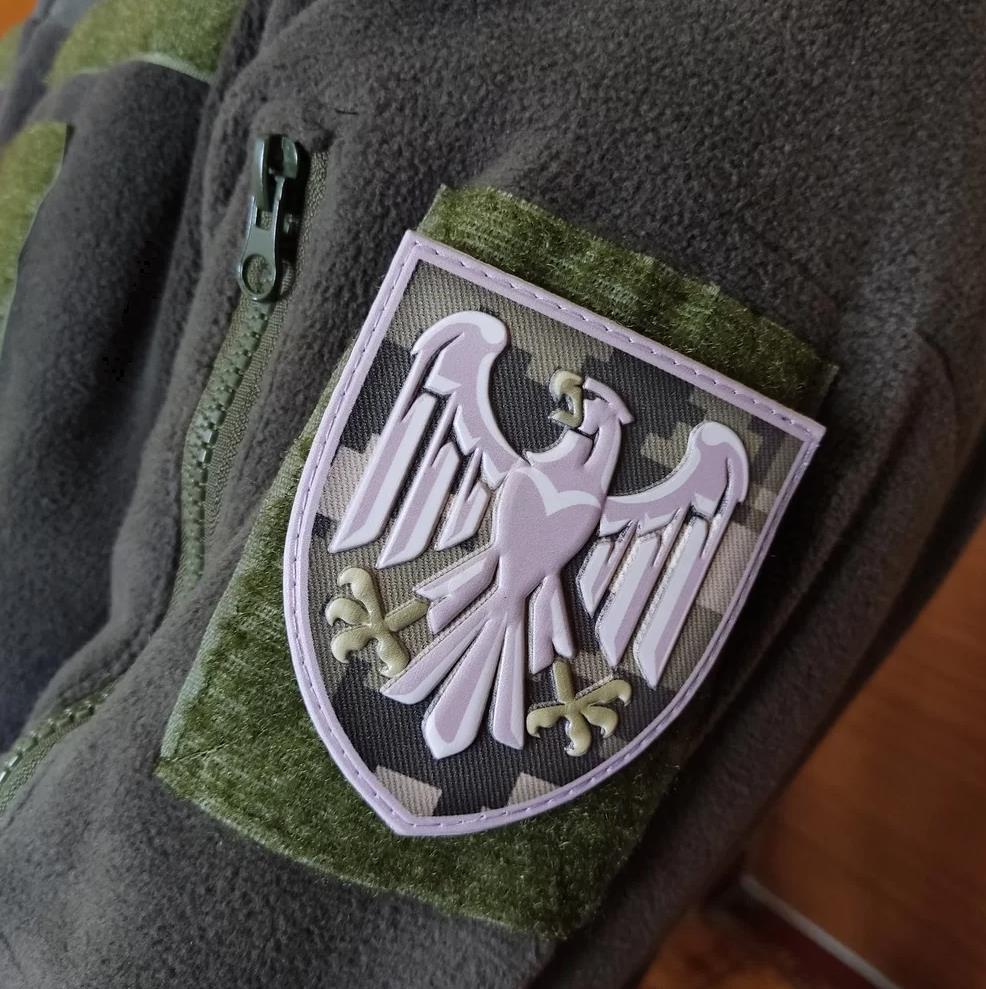 Ukrainian Army Morale Patch 82nd Separate Airborne Assault Brigade Tactical Badge Hook PVC 3D