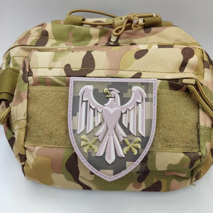 Ukrainian Army Morale Patch 82nd Separate Airborne Assault Brigade Tactical Badge Hook PVC 3D
