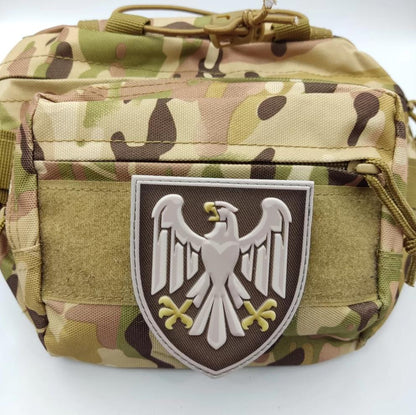 Ukrainian Army Morale Patch 82nd Separate Airborne Assault Brigade Tactical Badge Hook PVC 3D