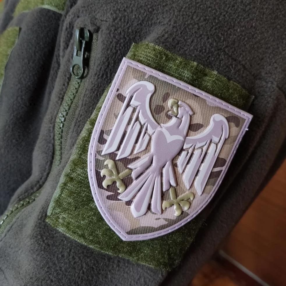 Ukrainian Army Morale Patch 82nd Separate Airborne Assault Brigade Tactical Badge Hook PVC 3D