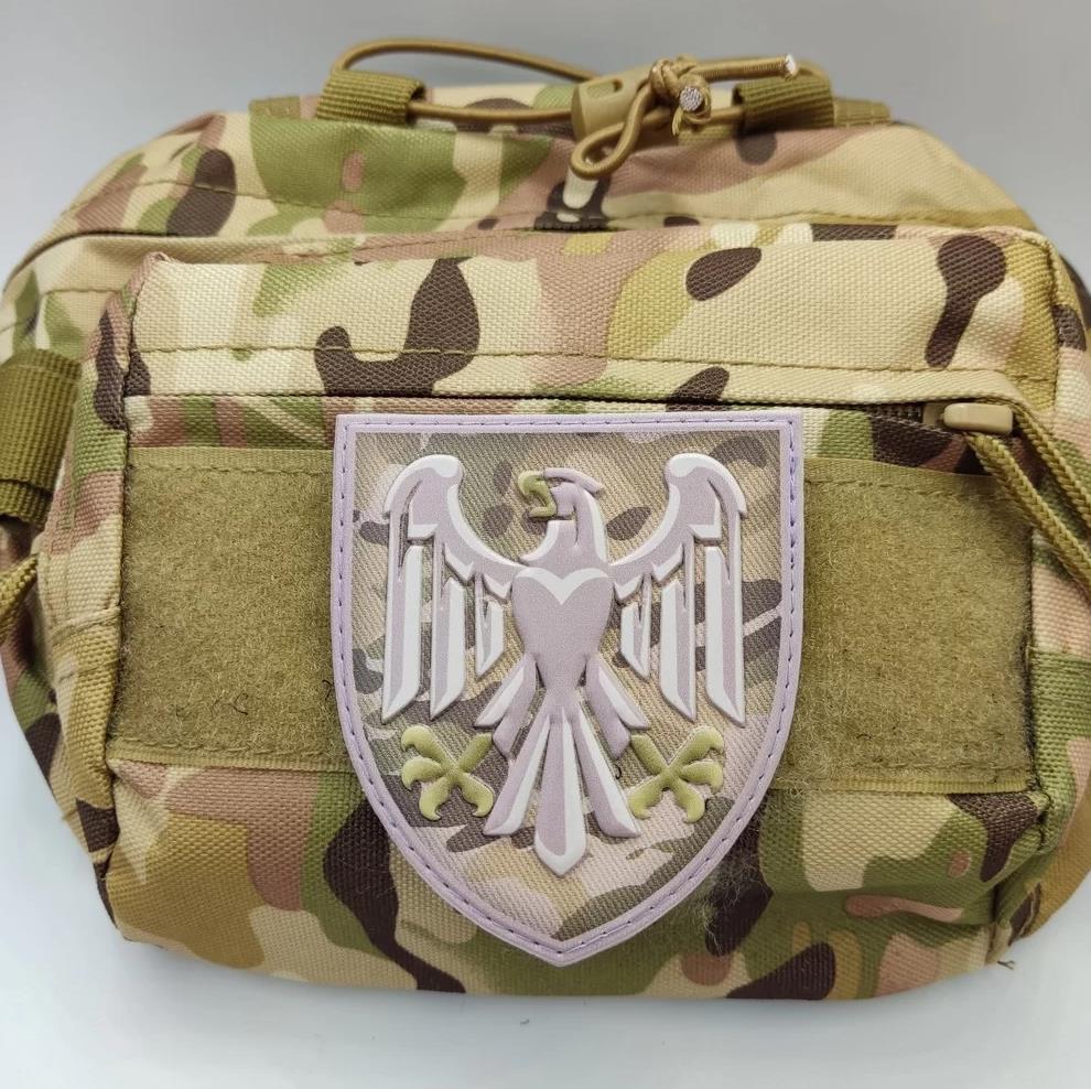 Ukrainian Army Morale Patch 82nd Separate Airborne Assault Brigade Tactical Badge Hook PVC 3D
