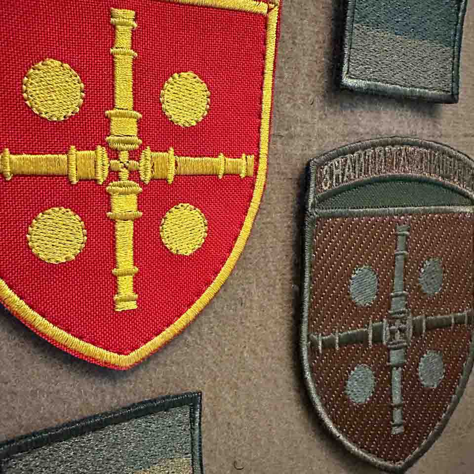 Ukrainian Army Patch 47th Separate Artillery Brigade Tactical Badge Hook