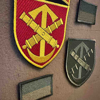 Ukrainian Army Patch 52nd Artillery Brigade Tactical Badge Hook