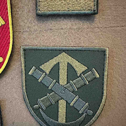 Ukrainian Army Patch 52nd Artillery Brigade Tactical Badge Hook