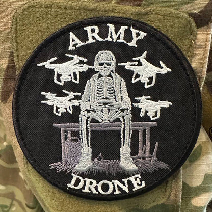 Ukrainian Army Patch Drone Operator "Army Drone" Tactical Badge Hook