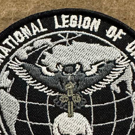 Ukrainian Army Patch International Legion of Ukraine GUR MO Badge Hook (Textile)