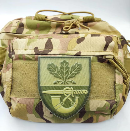 Ukrainian Army Unit Patch 61 Separate Hunting Brigade Tactical Badge Hook PVC 3D