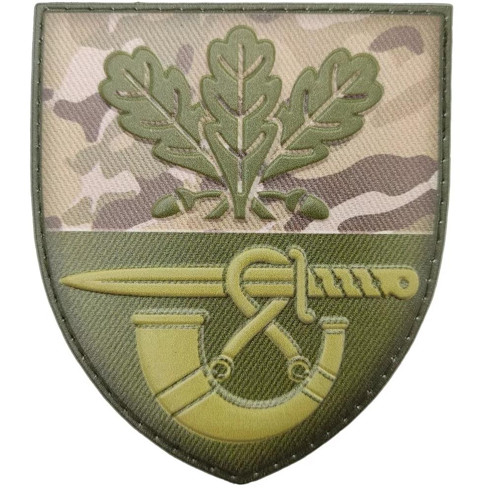 Ukrainian Army Unit Patch 61 Separate Hunting Brigade Tactical Badge Hook PVC 3D