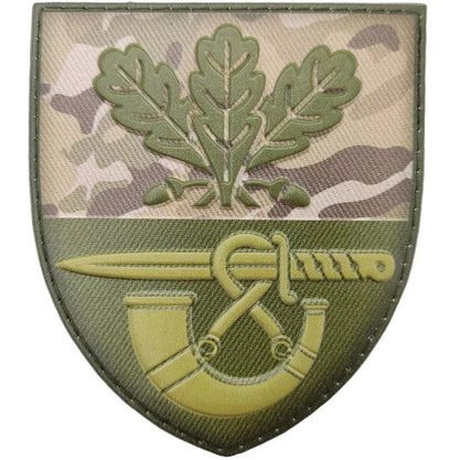 Ukrainian Army Unit Patch 61 Separate Hunting Brigade Tactical Badge Hook PVC 3D