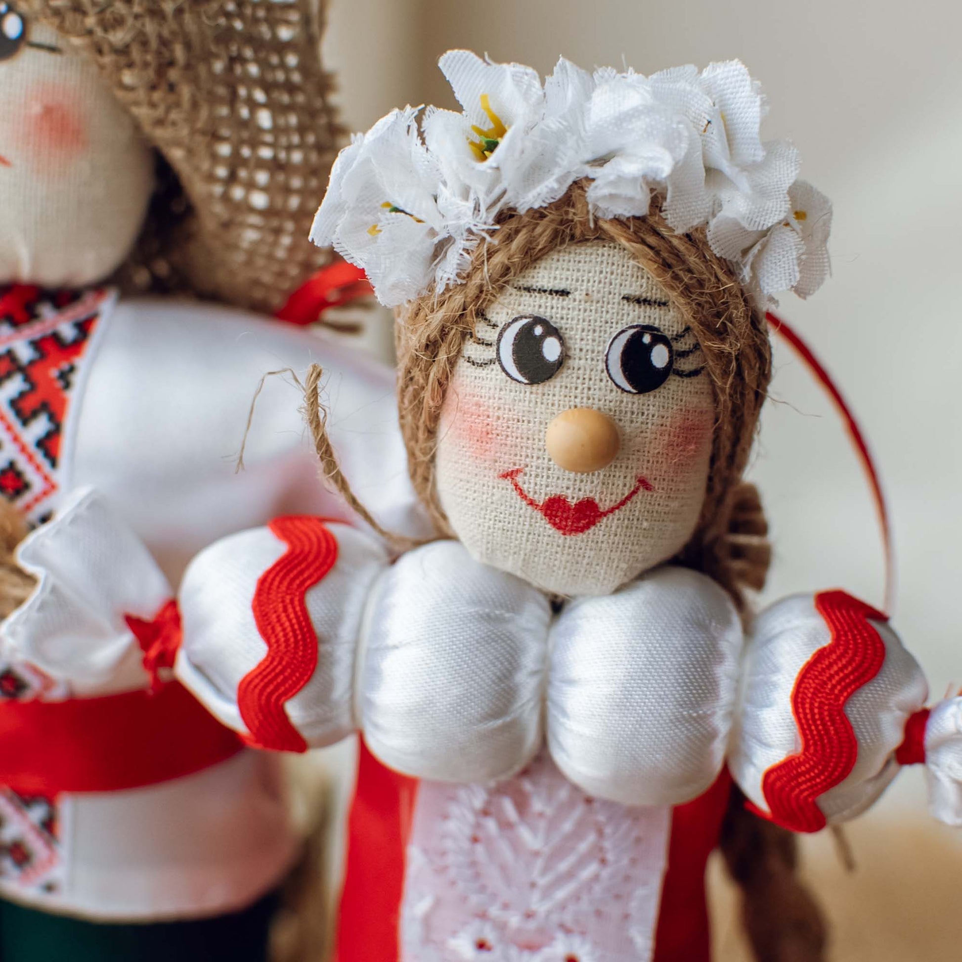 Ukrainian Authors Dolls "Girl and Boy" Traditional Etnic Clothers