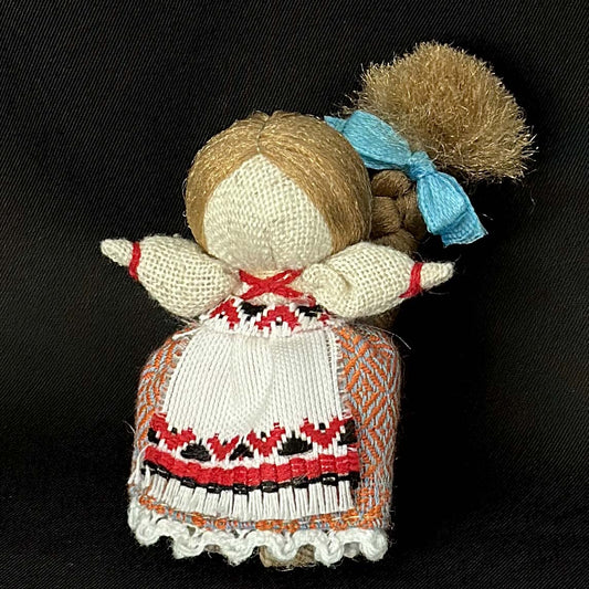 Ukrainian Authors Motanka Traditional Doll-Amulet "Women's Happiness" 70 mm (2.7 in)