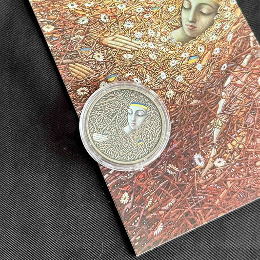 Ukrainian Coin 5 Hryven 2024 "Pliontanism (Ivan Marchuk)" Booklet