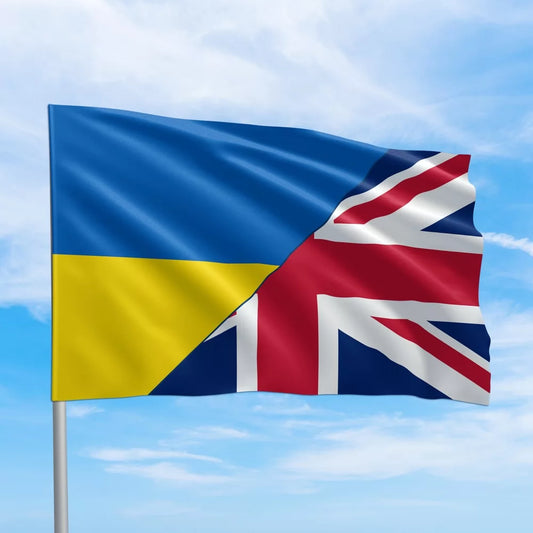 ukrainian flags