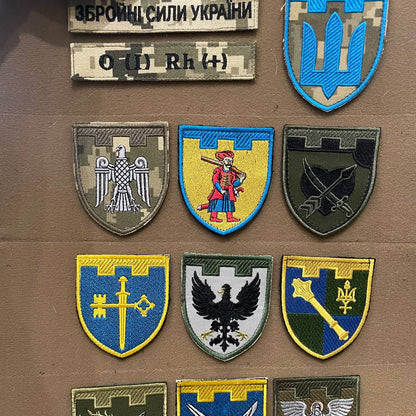 Ukrainian Military Patches Territorial Defense Forces Army Ukraine Set 12 pcs #1