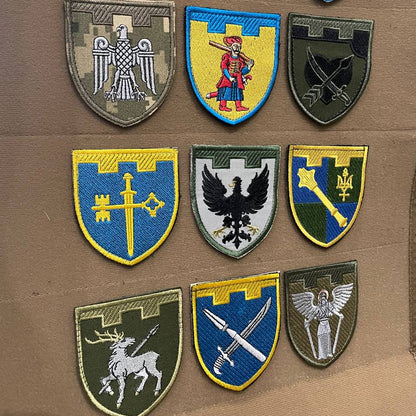 Ukrainian Military Patches Territorial Defense Forces Army Ukraine Set 12 pcs #1