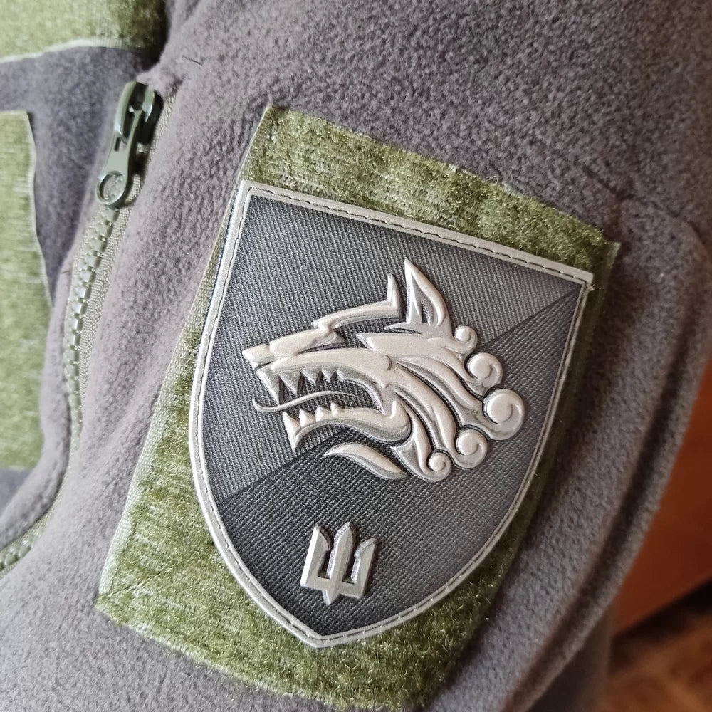 Ukrainian Morale Patch 1st Separate Marine Battalion Badge Hook PVC 3 D