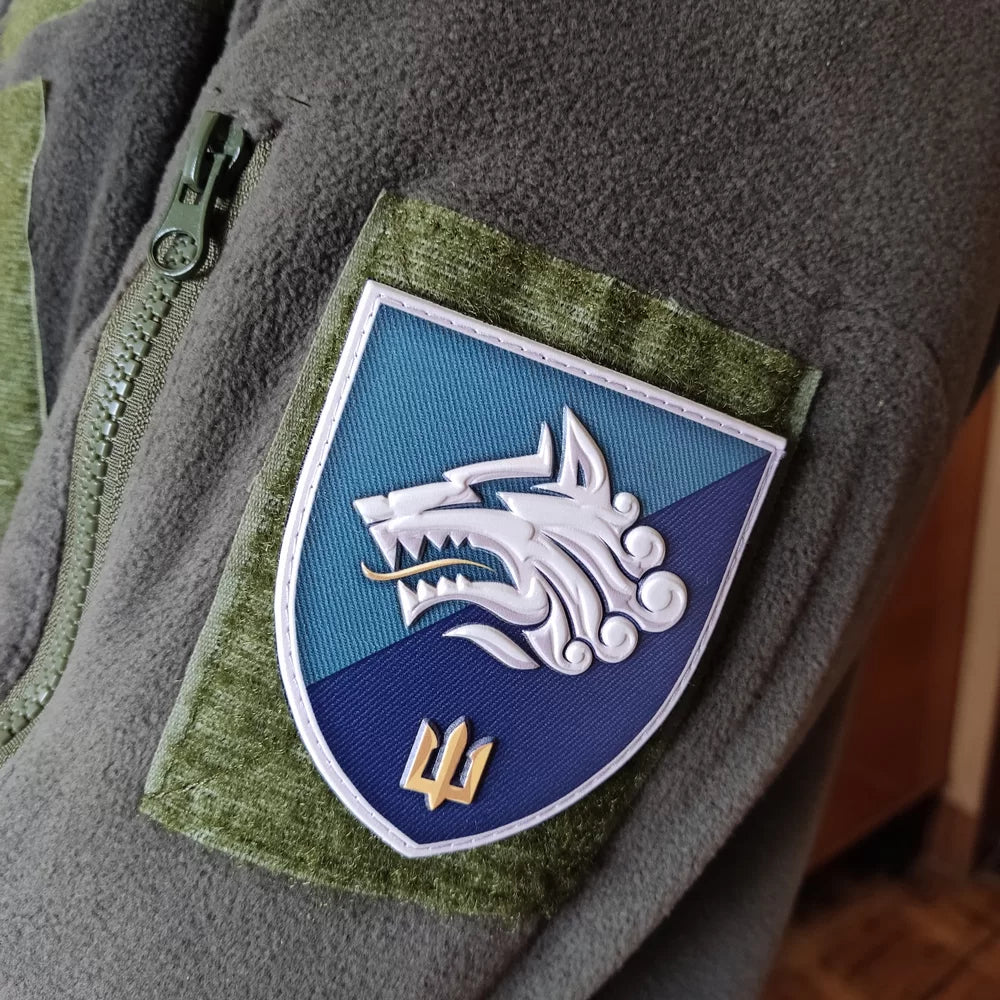 Ukrainian Morale Patch 1st Separate Marine Battalion Badge Hook PVC 3 D