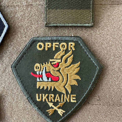 Ukrainian Morale Patch 214th Separate Assault Battalion Brigade Badge Hook