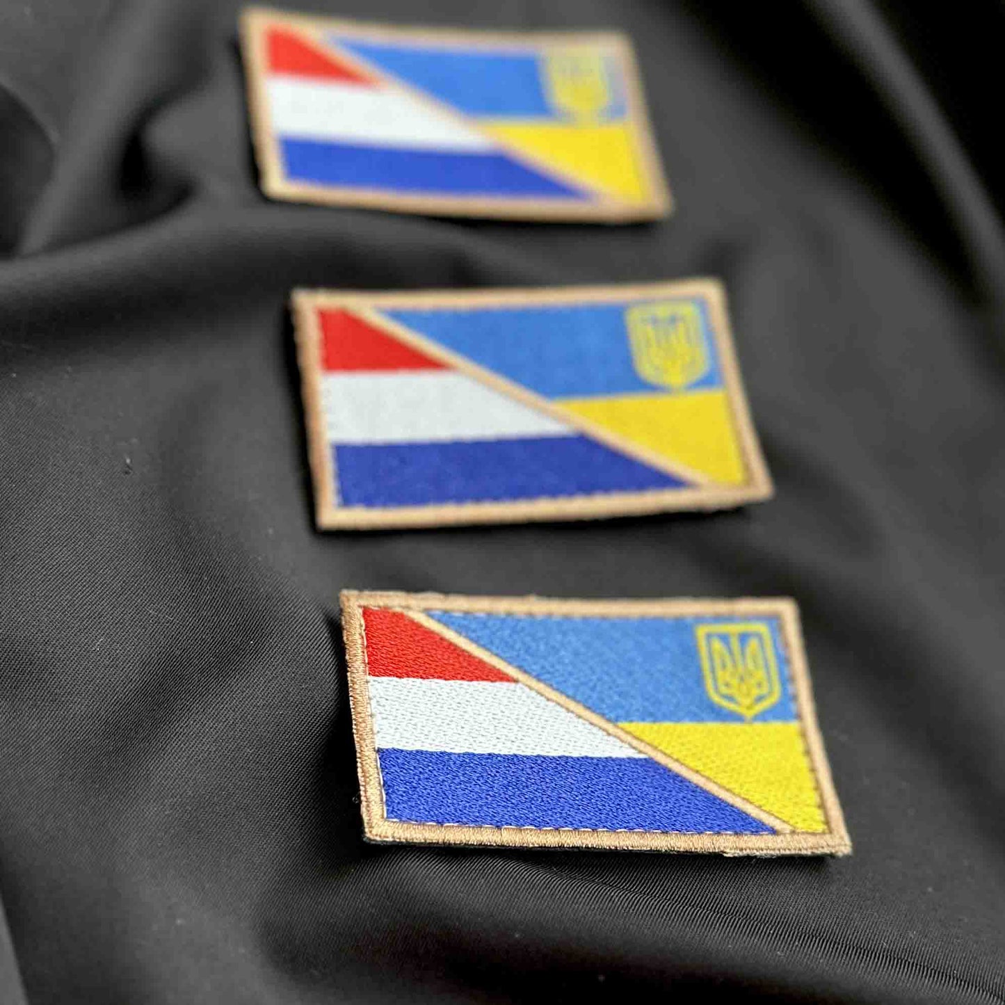 Ukrainian Morale Patch * 3 Pcs Ukraine + Latvia Flag Tactical Badge Hook