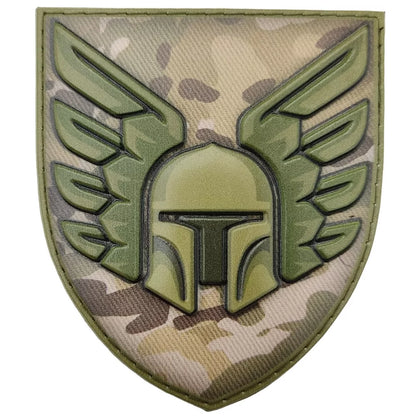 Ukrainian Morale Patch 46th Separate Airmobile Brigade Badge Hook PVC 3 D