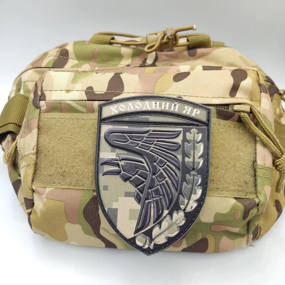 Ukrainian Morale Patch 93rd Separate Mechanized Brigade Badge Hook PVC 3 D