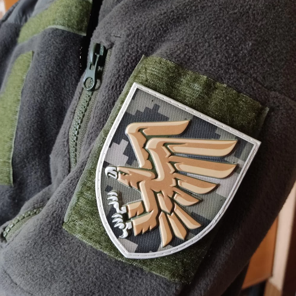Ukrainian Morale Patch 95th Separate Landing Assault Brigade Badge Hook PVC 3 D
