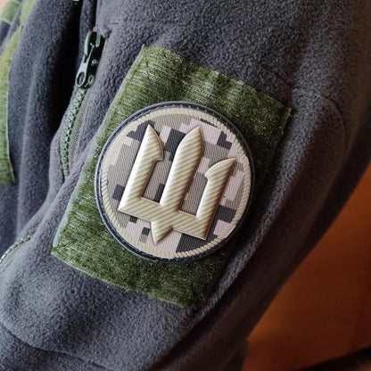 Ukrainian Morale Patch Marines of Ukraine Tactical Badge Hook PVC 3 D