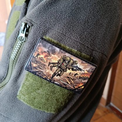 Ukrainian Morale Patch "We Don't Give Up" Tactical Badge Hook PVC