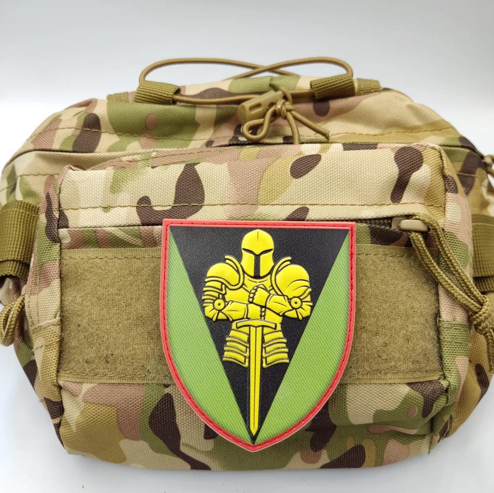 Ukrainian Morale Patch of 17th Separate Tank Brigade Tactical Badge Hook PVC 3D