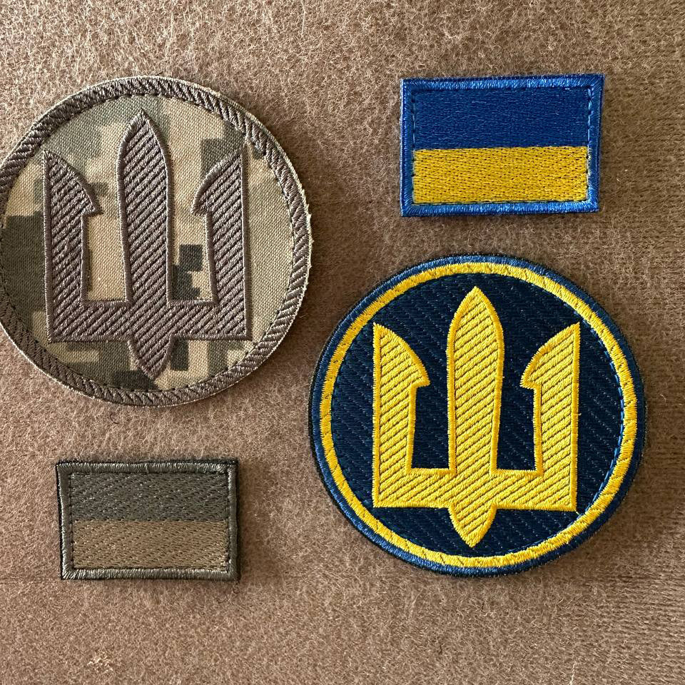 Ukrainian Morale Patches Marines of Ukraine Tactical Badge Hook