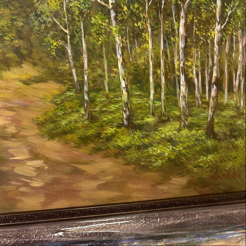 Ukrainian Painting Oil on Canvas “Ukranian Forest”