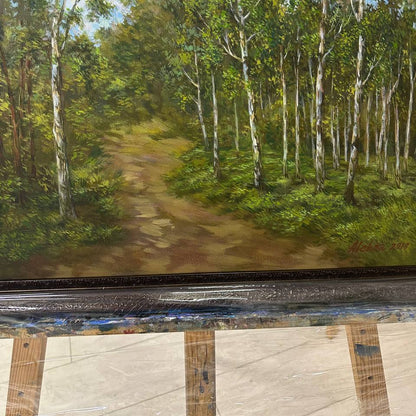 Ukrainian Painting Oil on Canvas “Ukranian Forest”