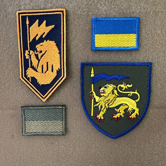 Ukrainian Patch 60th Separate Mechanized Ingulets Brigade Badge Hook
