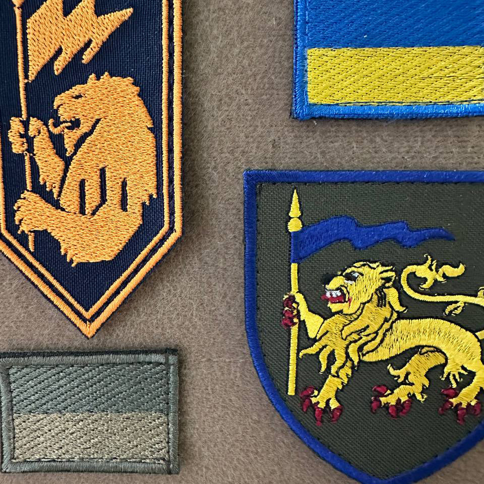 Ukrainian Patch 60th Separate Mechanized Ingulets Brigade Badge Hook