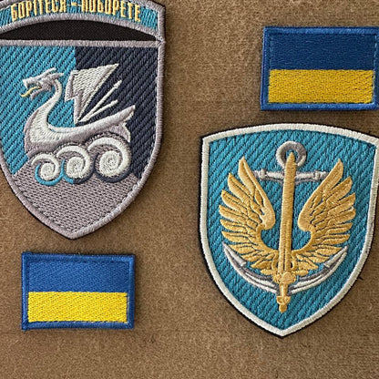 Ukrainian Unit Morale Patch 36th Separate Marine Brigade Badge Hook