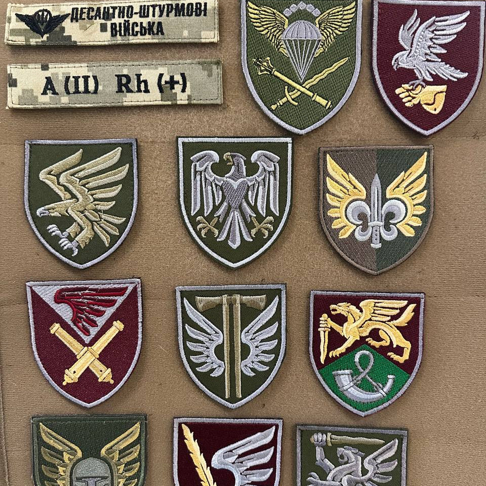 Ukrainian Unit Patches Airborne Assault Forces Army Ukraine Big Set