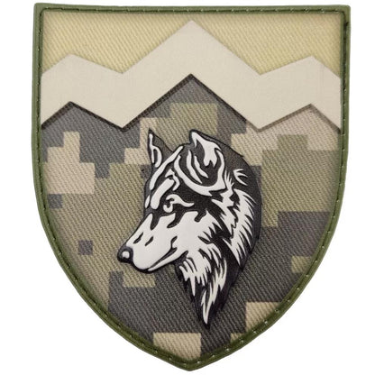 Ukrainian Morale Patch 8th Separate Mountain Assault Battalion Badge Hook PVC 3D