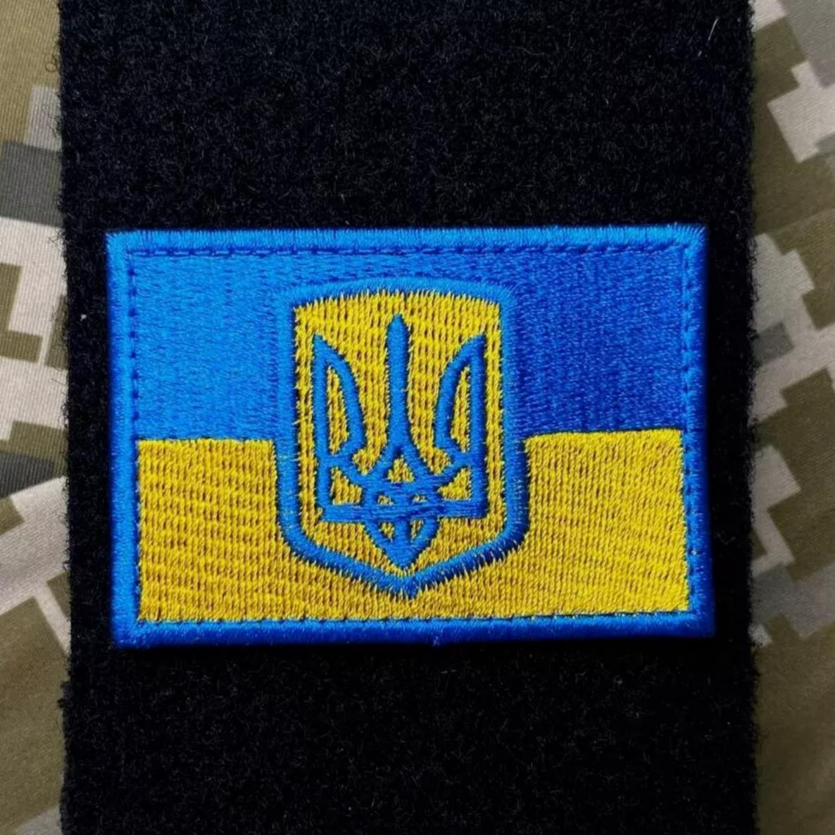 Ukrainian Army Original Morale Patch FLAG UKRAINE Tactical Badge Hook (Textile)