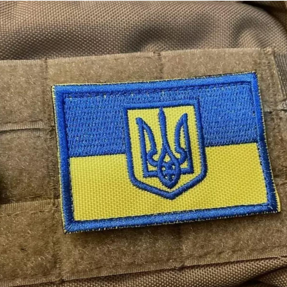 Ukrainian Army Original Morale Patch FLAG UKRAINE Tactical Badge Hook (Textile)