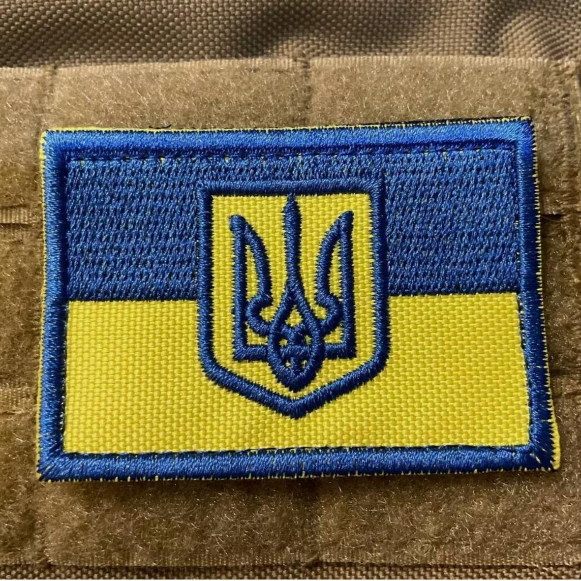 Ukrainian Army Original Morale Patch FLAG UKRAINE Tactical Badge Hook (Textile)
