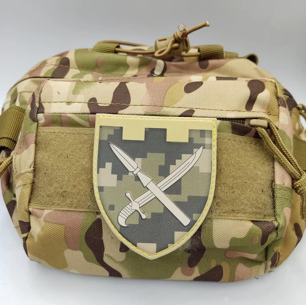 Ukrainian Morale Patch 109th Separate Territorial Defense Brigade Badge Hook PVC