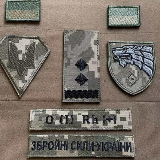 Ukrainian Military Patches Set Special Operations Forces Army Ukraine Badge Hook
