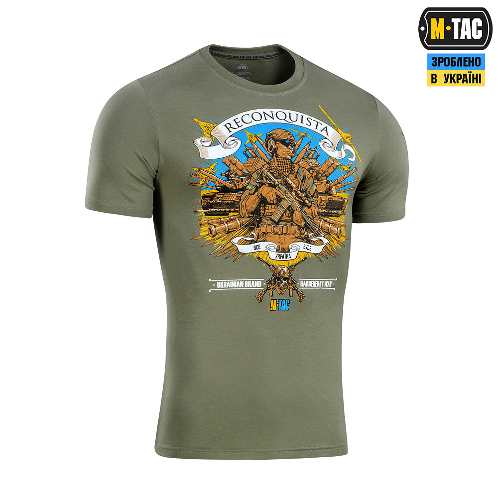 T-shirt noir ukrainien orné du trident blanc, emblème national de l'Ukraine.