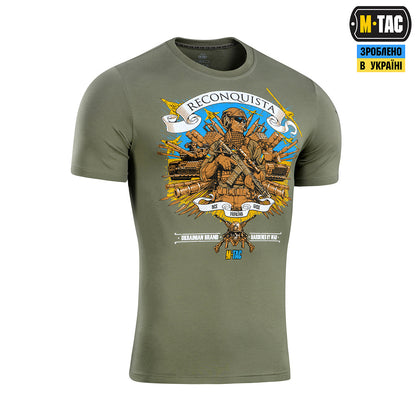 T-shirt noir ukrainien orné du trident blanc, emblème national de l'Ukraine.