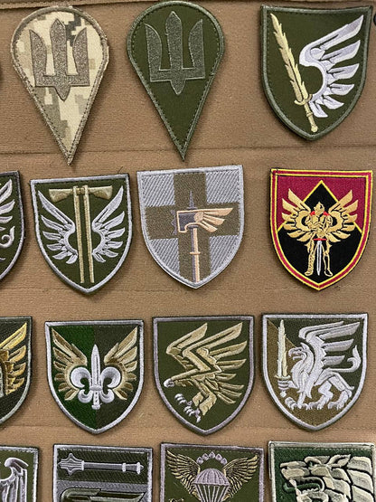 Ukrainian Army Patches Airborne Assault Forces Army Ukraine Set 20 pcs