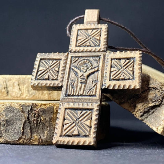 ukranian wood cross crocifix