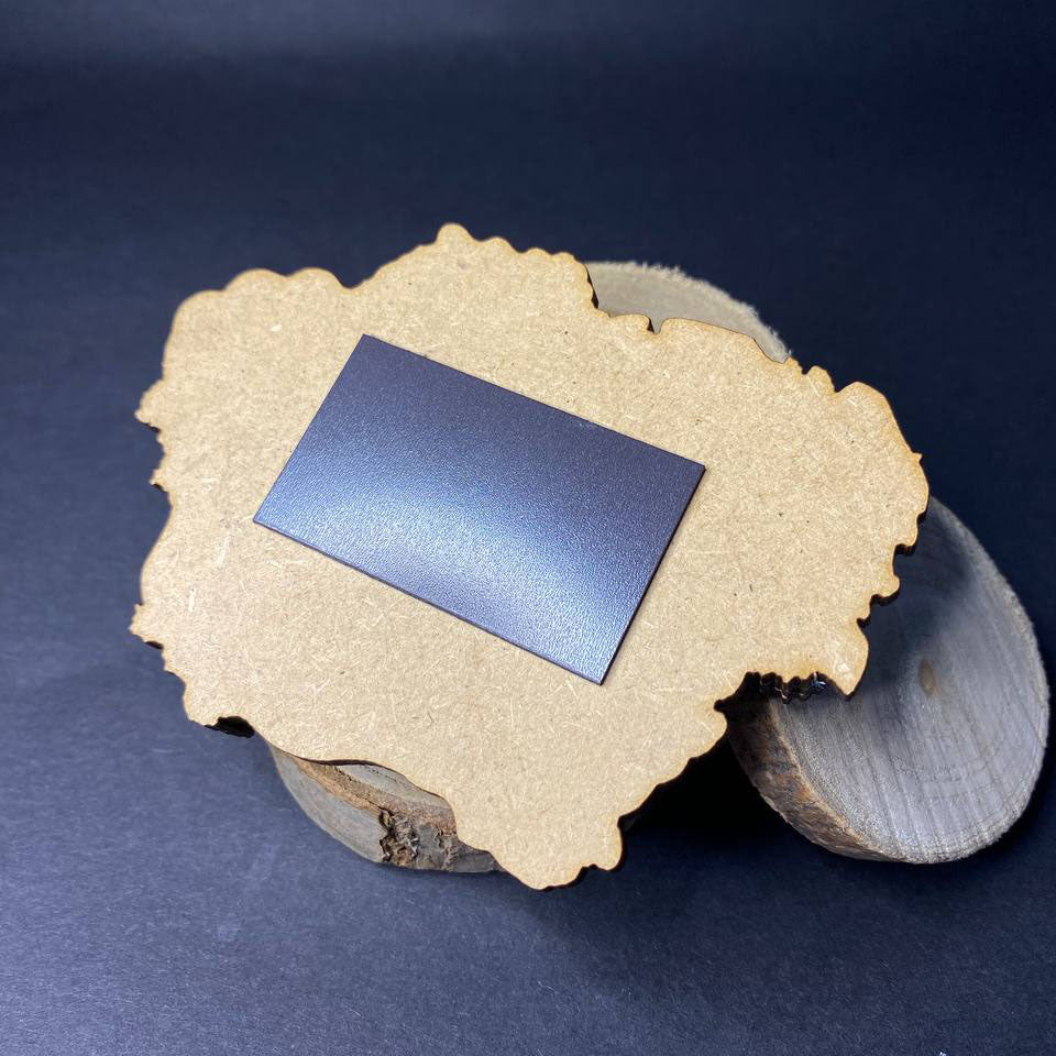 Urkainian Frozen Magnet Wood Map of Ukraine 3 D Yellow & Blue 💙💛