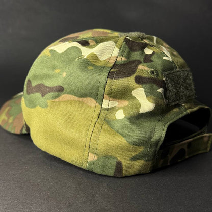 Ukrainian Army Cap Multicam Embroidery Trident UA With Places for Patches