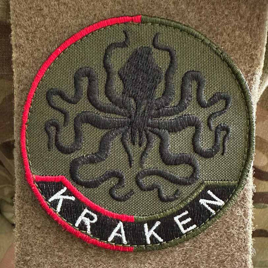 Ukrainian Morale Patch Kraken Volunteer Battalion Tactical Badge Hook