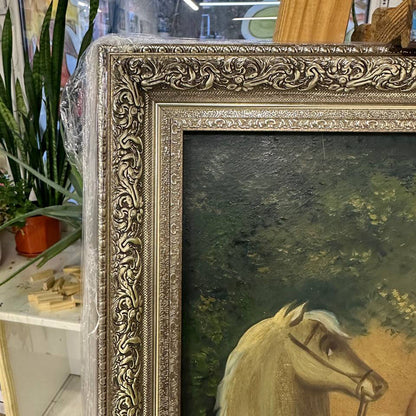 Ukrainisches Gemälde Öl auf Leinwand „Kosak Mamai“ 2025 Vintage-Rahmen
